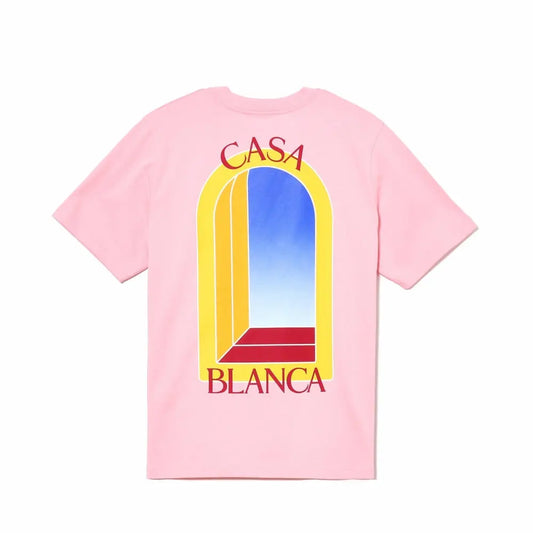 T-shirt Casablanca « Arche de jour » Rose CASABLANCA